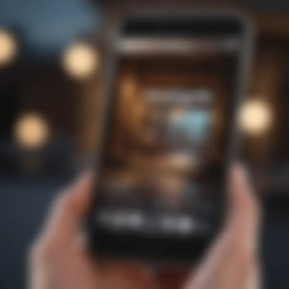 An iPhone displaying the Photos app with music options