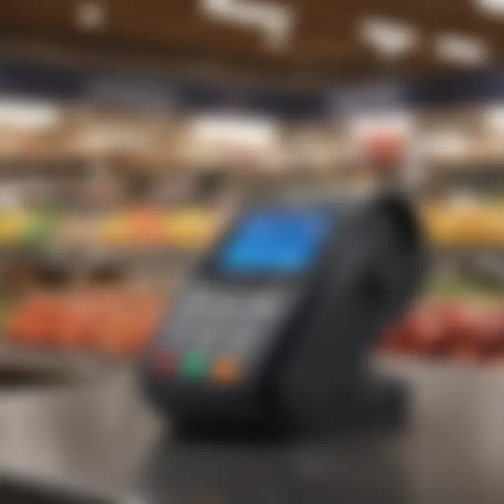 Aldi Payment Terminal with Apple Pay Option Highlighted