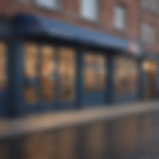 Aldi Storefront with Apple Pay Logo Displayed