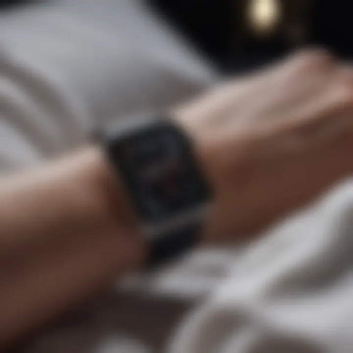 Apple Watch monitoring sleep quality