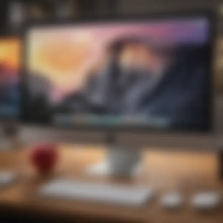 Visual Representation of Apple Account Navigation on Computers