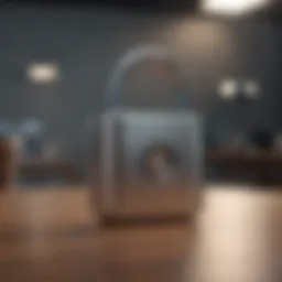 Digital Security Lock Symbolizing Apple ID Security