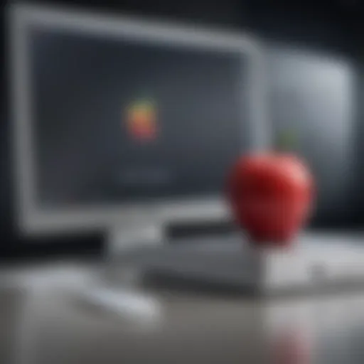 Abstract Concept of Apple Identity for Computer Login