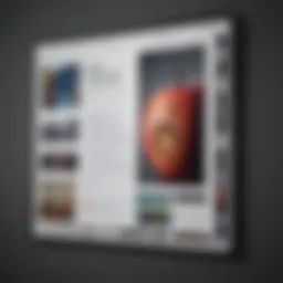 A visual representation of the Apple News+ interface showcasing various articles and features.