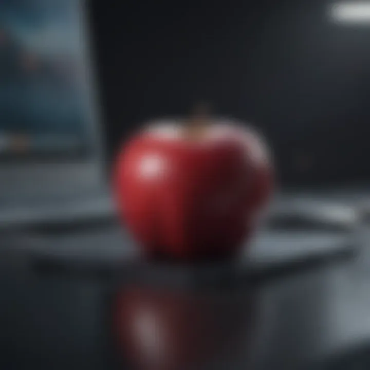 Illustration depicting Apple devices vulnerable to malware