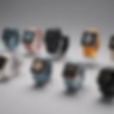 Diverse Designs of Apple Watch Chargers A variety of Apple Watch chargers displayed together, showcasing their unique designs.