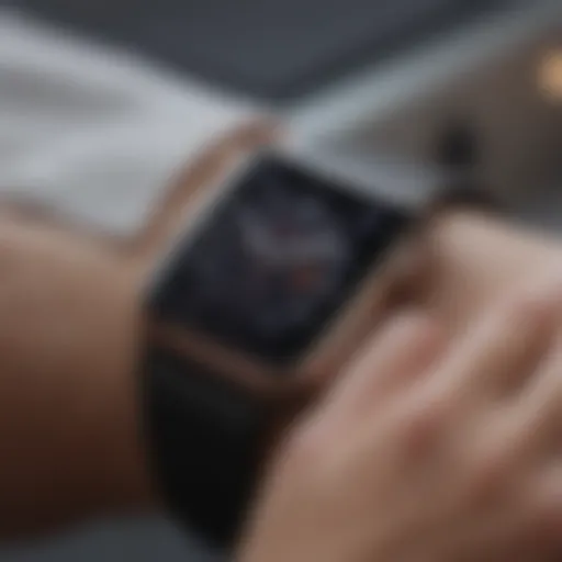 Illustration of Apple Watch with Sleep App Interface