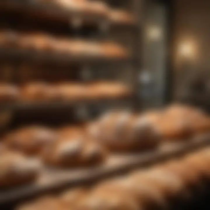 Artisan Bread Display at Panera on Broad Street