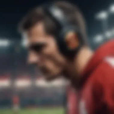 Beats: Redefining Status Symbol in Sports Industry Athlete showcasing Beats as a symbol of status
