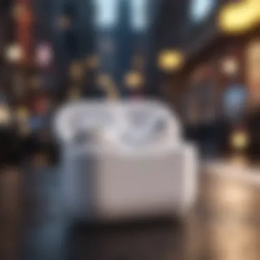 AirPods being showcased with various discount tags