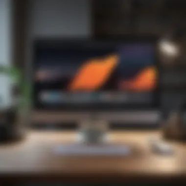 Elegant Macbook Pro Display Sleek Macbook Pro on desk