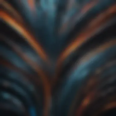 Abstract artistic wallpaper on device screen