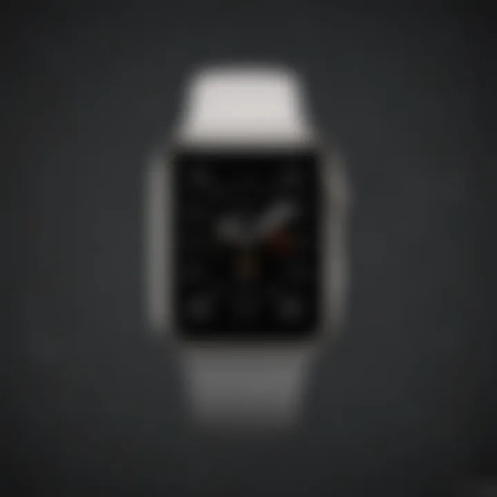 An Apple Watch with a minimalist design that highlights simplicity.