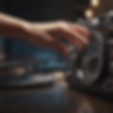 Choose the Perfect Tune Person selecting a song from a music library