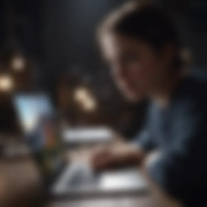 User profiles depicted evaluating their specific laptop needs