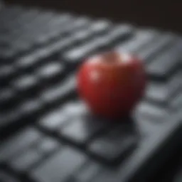 Supplies for cleaning Apple keyboard