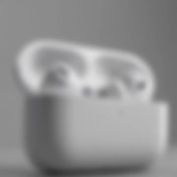 Close-up of AirPods Pro Max showcasing sleek design