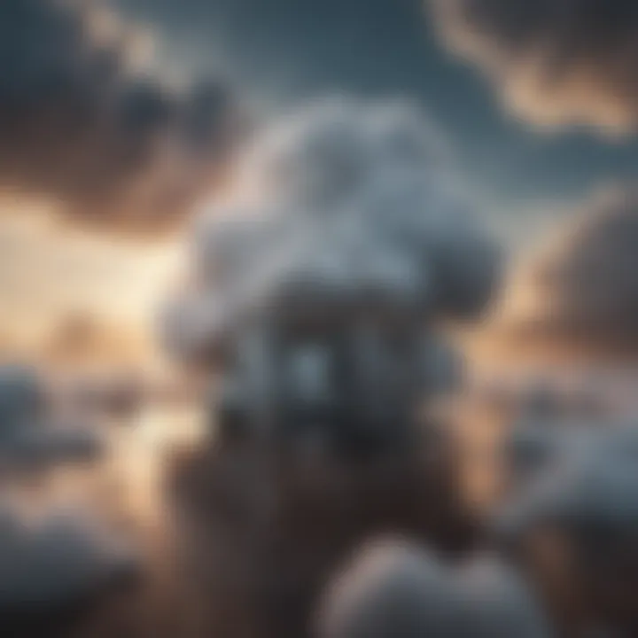 Artistic visualization of cloud storage resources