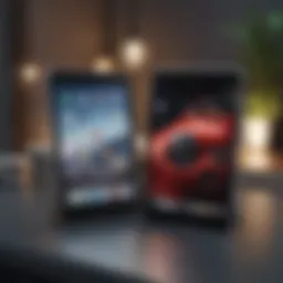 Side-by-side comparison of iPad Mini 5 and iPad Mini 6 showcasing design differences