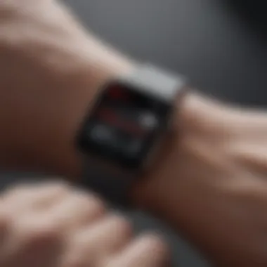 Apple Watch Series 6 displaying blood pressure readings