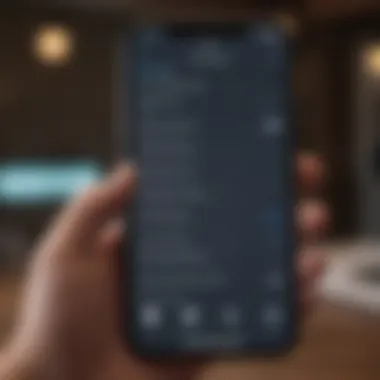 Configuring email settings on iPhone