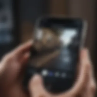 Close-up of iPhone tools for enhancing video storytelling