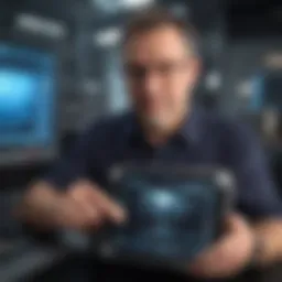 Cutting-edge technology concept