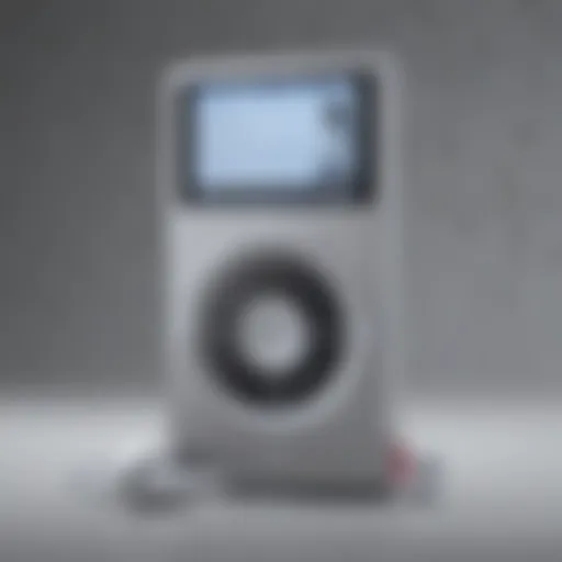 Apple iPod Classic showcasing its sleek design and large storage capacity