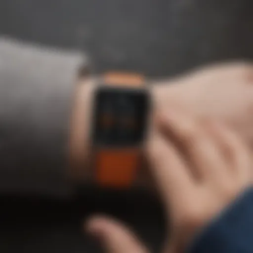 Apple Watch displaying the Find My iPhone feature