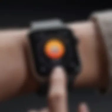 Troubleshooting tips displayed on an Apple Watch screen