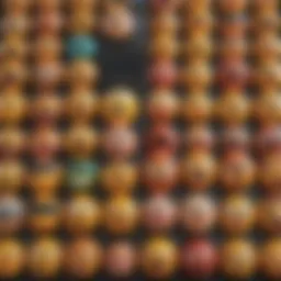 Colorful emoji selection on iPhone screen