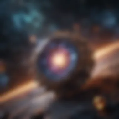 Mystical Cosmic Odyssey Enigmatic galaxy cluster in outer space