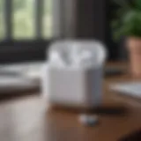 Showcase of Apple AirPods Max in an elegant setting