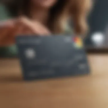 Person using Apple Card for seamless transactions