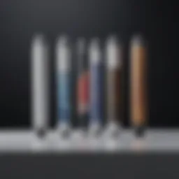 Aesthetic Apple Pencil decal designs showcasing various styles and colors