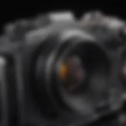 Close-up of Samsung S20 Ultra camera module highlighting its lens.