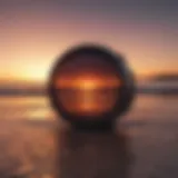 A stunning sunset captured with a gradient filter effect