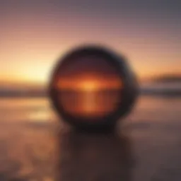 A stunning sunset captured with a gradient filter effect