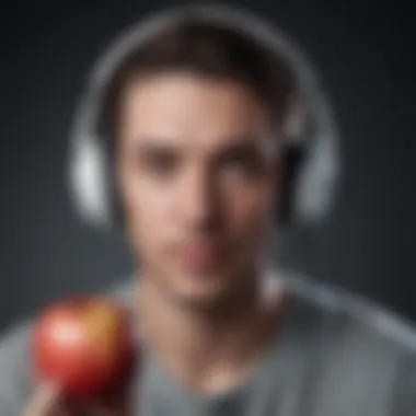 Tech Enthusiast with Apple Music Logo