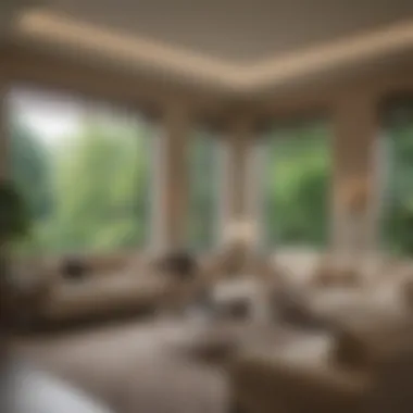 Lutron Serena Shades in a luxurious setting