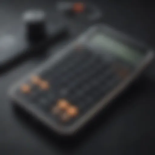 Modern scientific calculator app interface on iPhone