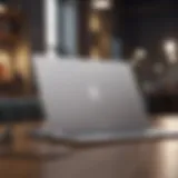 Sleek design of MacBook Air showcasing its premium finish