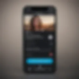 A smartphone screen displaying a messaging app's recovery options