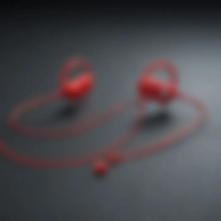 Showcase of wired Powerbeats with various compatible devices