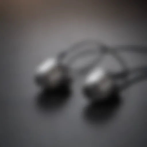 Stylish design of Surface Pro earbuds showcasing modern aesthetics.