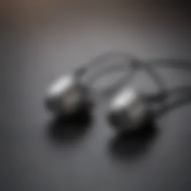Sleek Modern Design of Surface Pro Earbuds Stylish design of Surface Pro earbuds showcasing modern aesthetics.