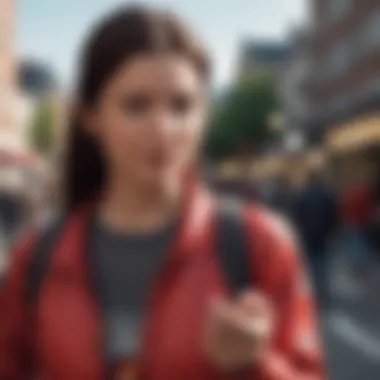 Integration of the Apple GPS Tag in Everyday Activities User interacting with Apple GPS tag in daily life