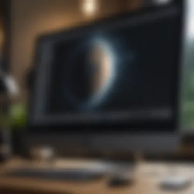 Close-up of the iMac Pro's stunning 5K Retina display