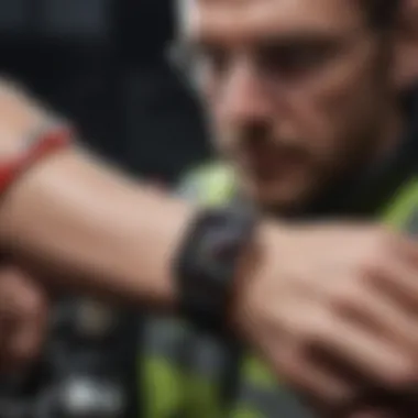 Connecting with Emergency Services Visual representation of the Apple Watch and emergency services
