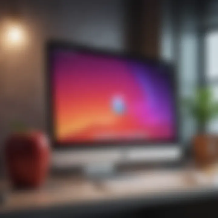 Innovative iMac featuring vibrant display